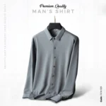 Micro Stitch Shirt Combo Black & Silver Color - Image 3