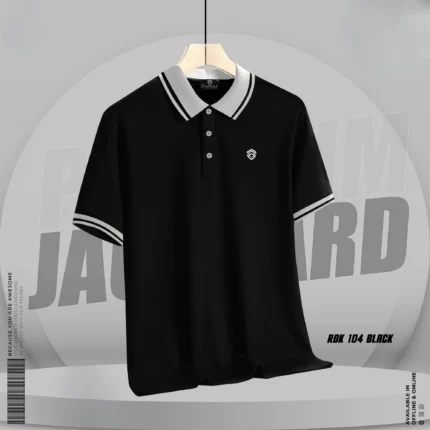 Basic Polo Shirt Black Color