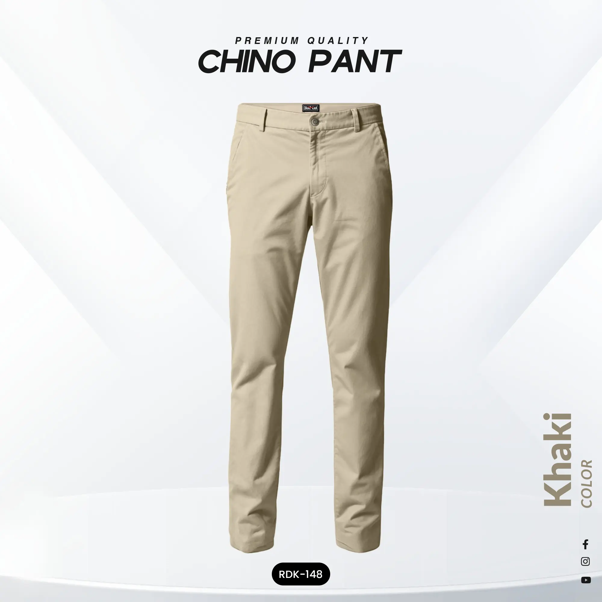 3.webp Chino Pant – Khaki - Image 1