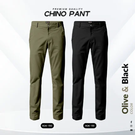 Chino Pant – Olive & Black Color
