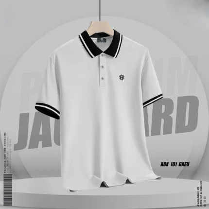 Basic Polo Shirt Ash Color