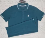 Cotton Fabric Polo Petrol Color - Image 2