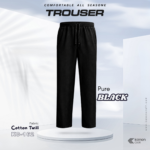Premium Cotton Trouser - (Black) - KC162